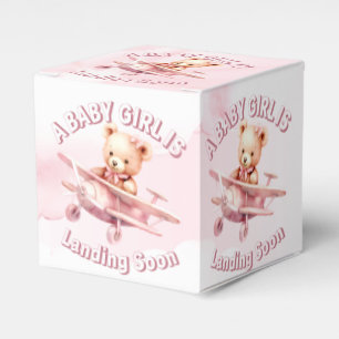 Ballotins Belle fille Bébé Ours Pilote Avion Rose Belle