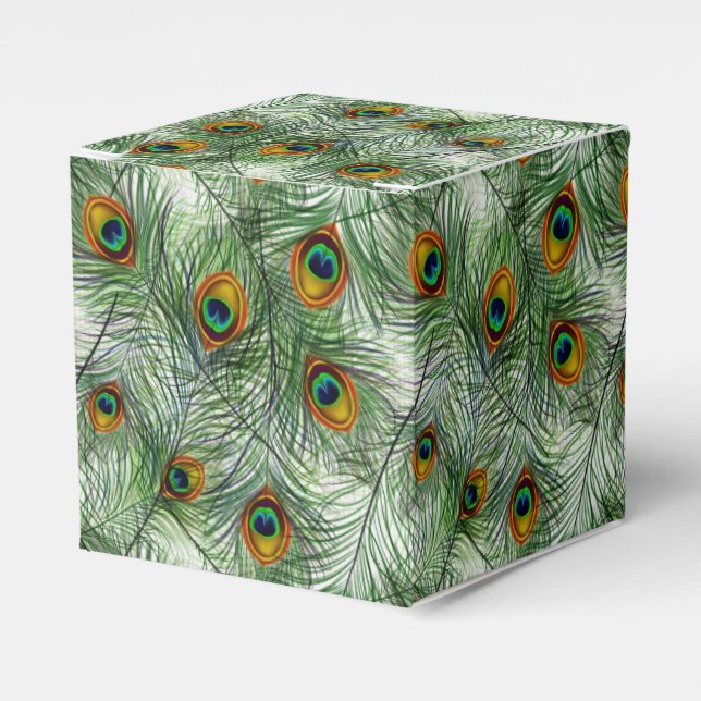 Ballotins Belle plumes de paon vert (Verso)