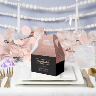 Ballotins Belle Rose Doré Pailleté et Noir