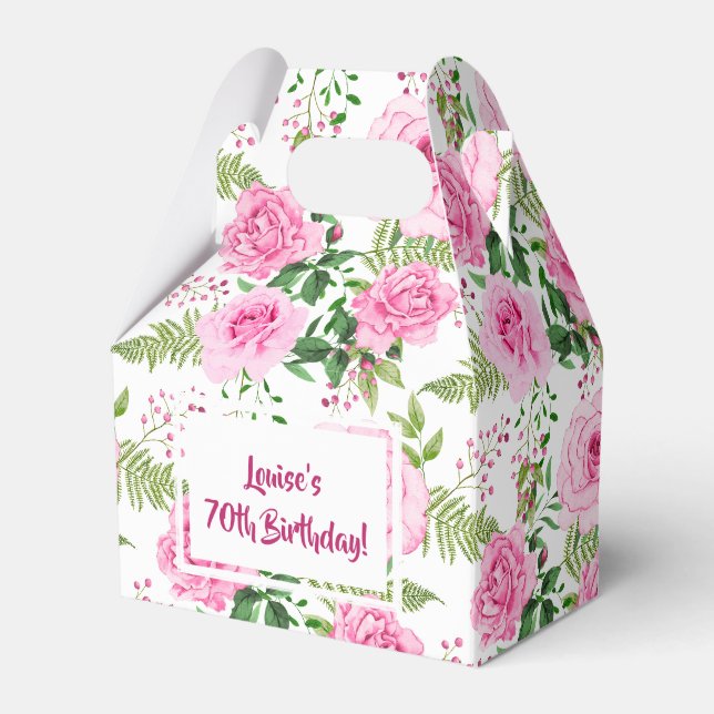 Ballotins Belle rose Roses Joyeux anniversaire (Verso)