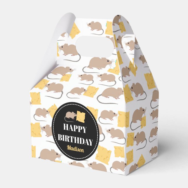 Ballotins Belle Souris Rodent Manger Fromage Anniversaire (Verso)