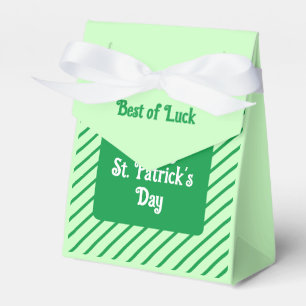 Ballotins Belles bandes diagonales St patrick vert et blanc