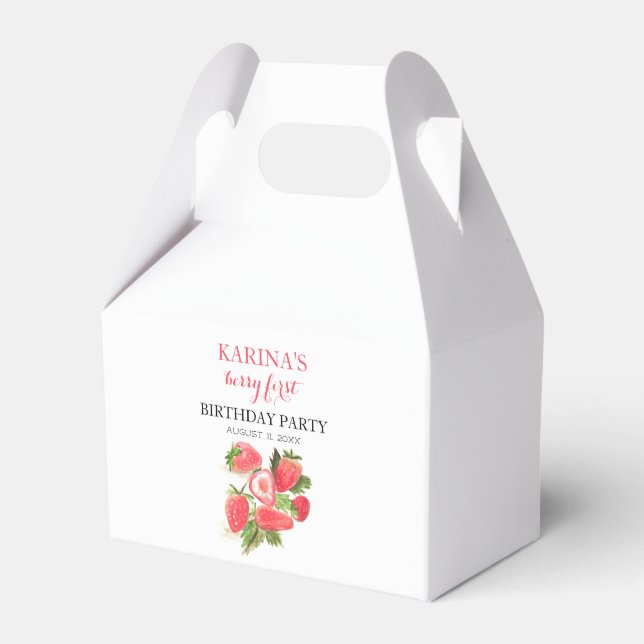 Ballotins Berry 1er Anniversaire Fraise fraise été (Verso)