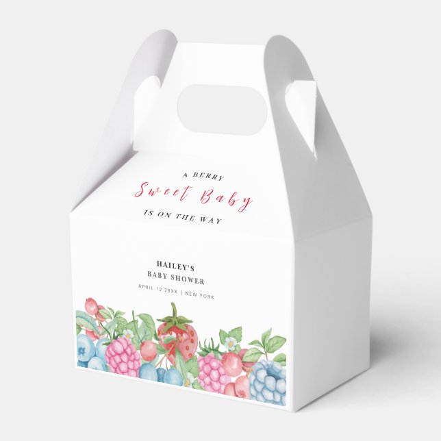 Ballotins Berry doux Baby shower doux et doux (Verso)