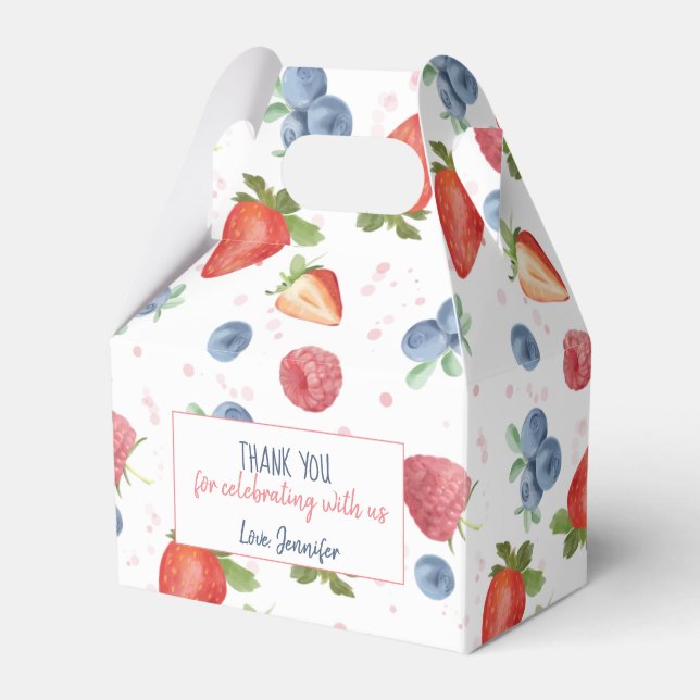 Ballotins Berry doux été Anniversaire Merci (Verso)