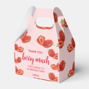 Ballotins Berry First   fraise 1er Anniversaire rose