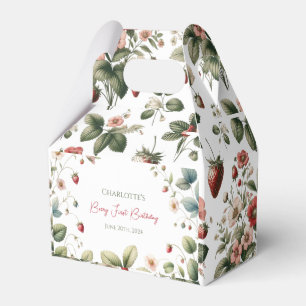 Ballotins Berry personnalisé Premier anniversaire fraise