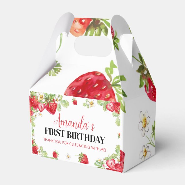 Ballotins Berry Sweet Anniversaire Ballotin Thème fraise (Verso)