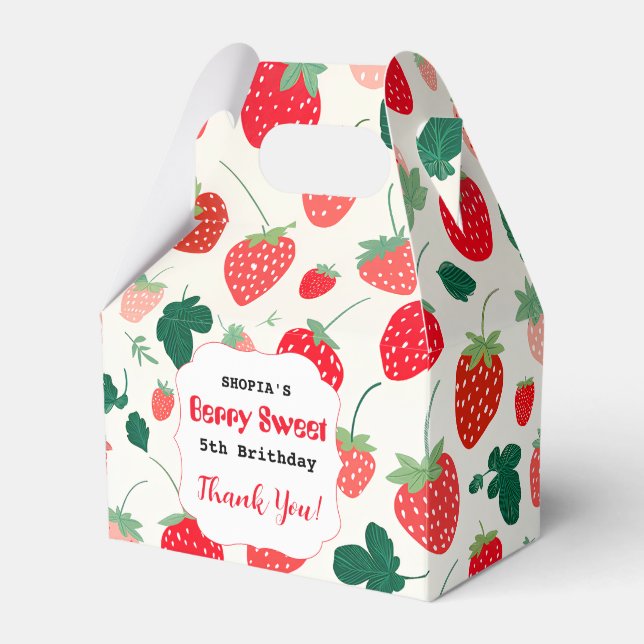 Ballotins Berry Sweet Invitation d'anniversaire (Verso)