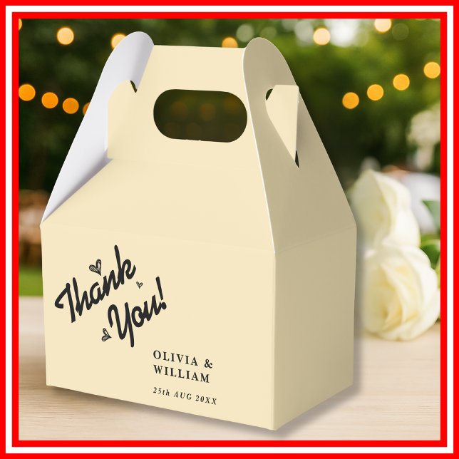 Ballotins Beurre Merci Mariage jaune (Créateur téléchargé)