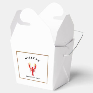 Ballotins Bienvenue Logo moderne de fruits de mer homard lim