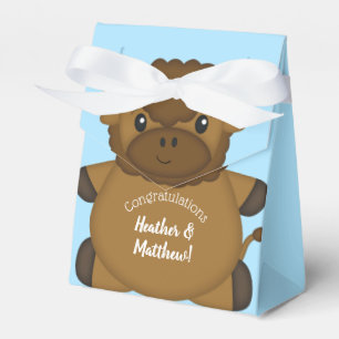 Ballotins Bison Buffalo Baby shower Bleu