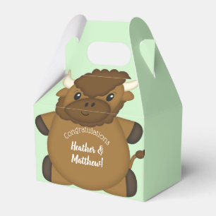 Ballotins Bison Buffalo Fête de Naissance Bébé Vert