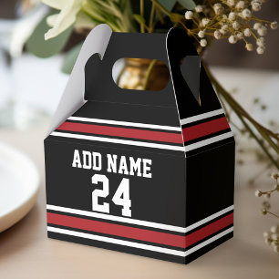 Ballotins Black and Red Sports Jersey Nom personnalisé Num
