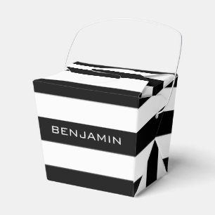 Ballotins Black and White Striped