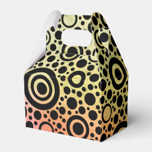 Ballotins Black Dots & Circle Pattern + your text & backgr.