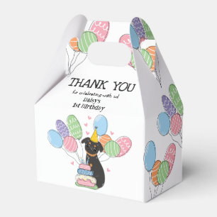 Ballotins Black Tan Brussels Griffon Chien fête d'anniversai