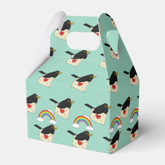 Ballotins Blackbird Flying Above the Rainbow with Letter 