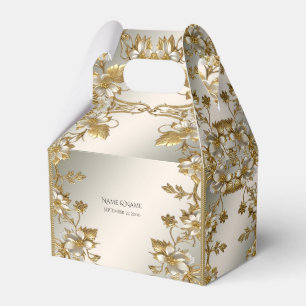 Ballotins Blanc Floral or Ornat Ballotin