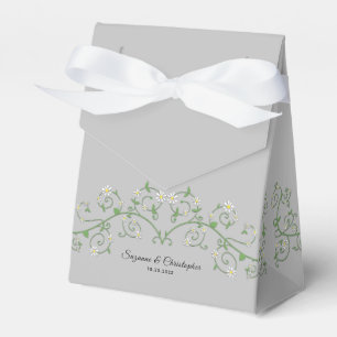Ballotins Blanc Flower Vine gris foncé Ballotin