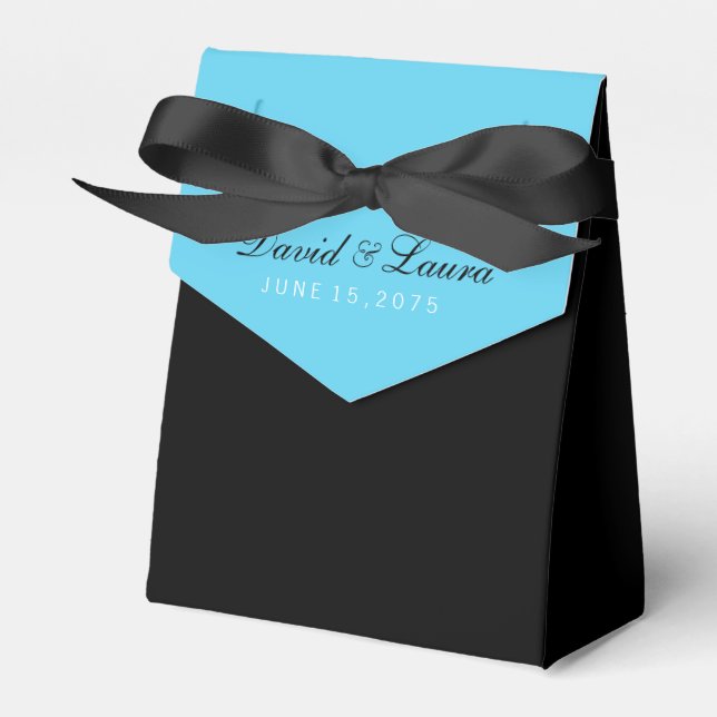 Ballotins Blanc noir et Mariage bleu Turquoise (Verso)