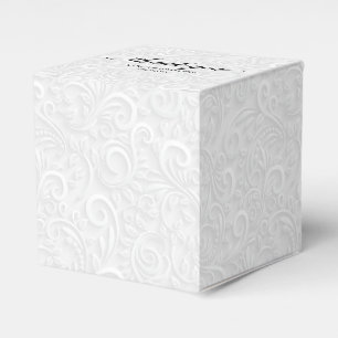 Ballotins Blanc officiel sur blanc Filigree blanc boîte de p