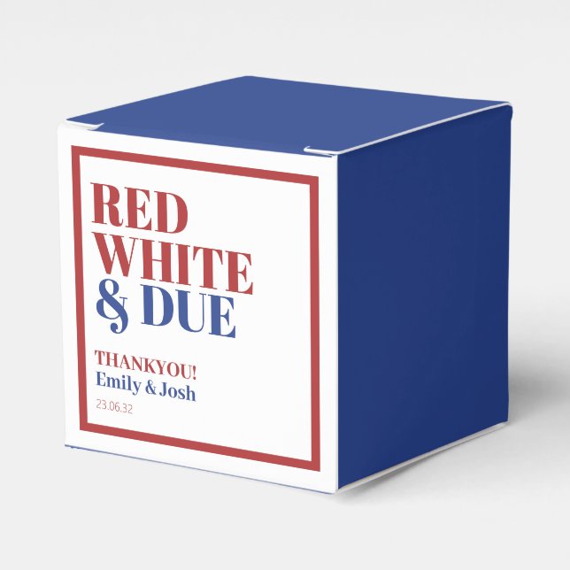 Ballotins Blanc rouge et Baby shower du 4 juillet (Verso)