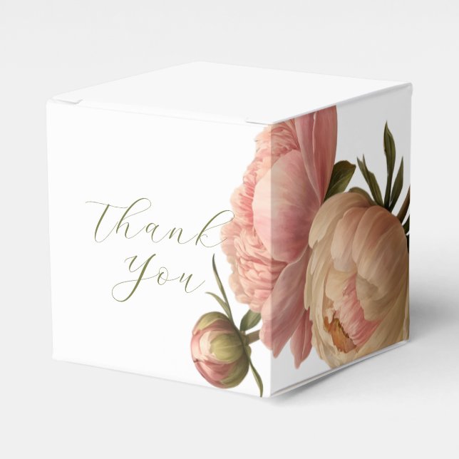 Ballotins BLANCHE | Rose chic Mariage Merci Ballotin (Verso)