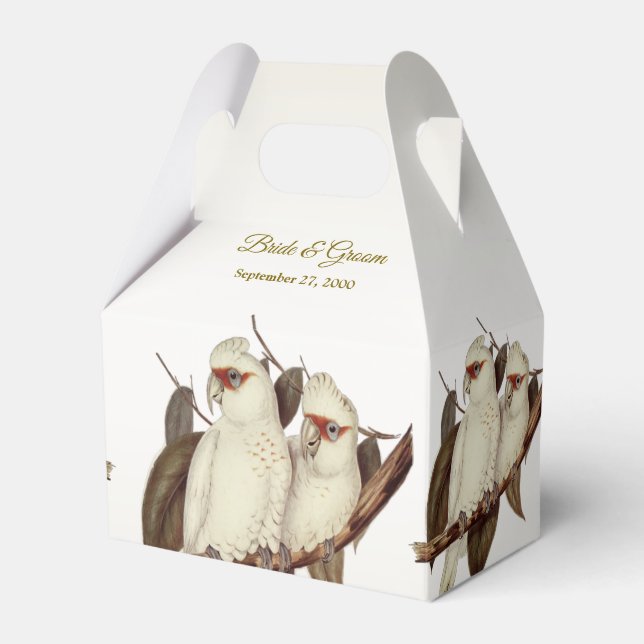 Ballotins Blancs boîte de faveurs de mariage (Verso)