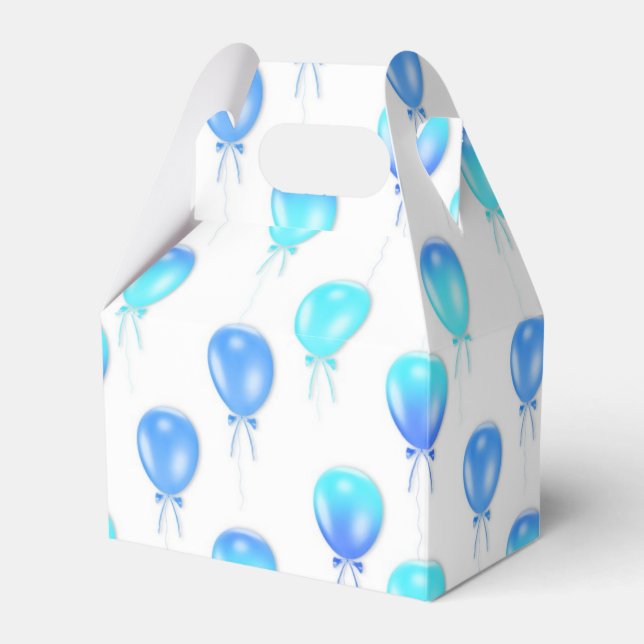 Ballotins Bleu ballotin de ballon d'anniversaire (Verso)