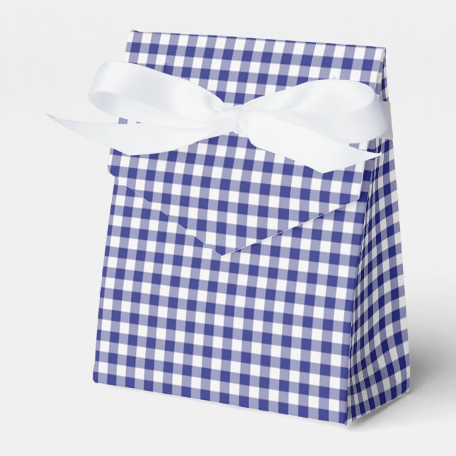 Ballotins Bleu-Blanc Ginham-PARTY FAVOR BOX, tente (Verso)