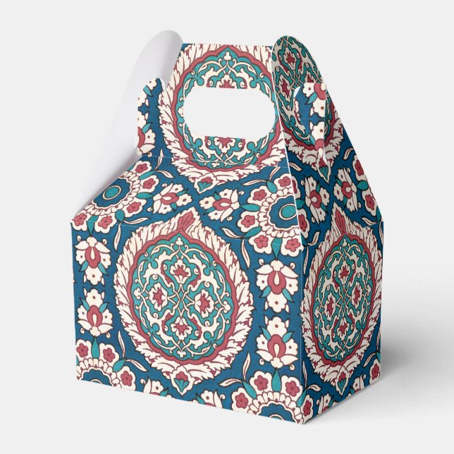 Ballotins Bleu blanc rouge Turquoise Oriental Azulejo Motif (Verso)