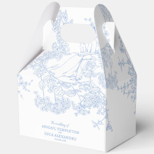 Ballotins Bleu Chinoiserie Toile de Jouy Mariage