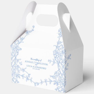 Ballotins Bleu Chinoiserie Toile de Jouy Mariage