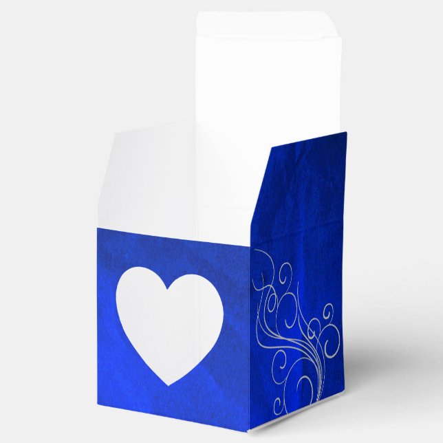 Ballotins Bleu clair Ballotin de coeur d'Argent (Ouvert)