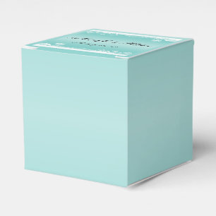 Ballotins Bleu clair et blanc Snowflake boîte de mariage Fav