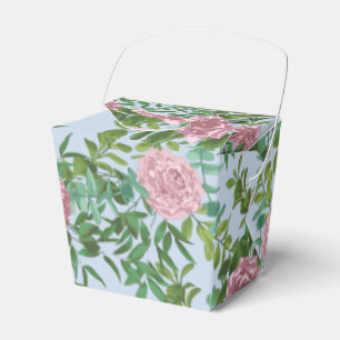 Ballotins Bleu clair et rose pâle Rose Mariage floral