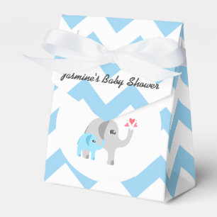Ballotins Bleu et blanc de baby shower d'éléphant