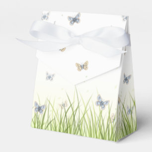Ballotins Bleu et Crème Papillons Charming Garden Scene