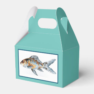 Ballotins Bleu et orange Shubunkin Goldfish Fine Art
