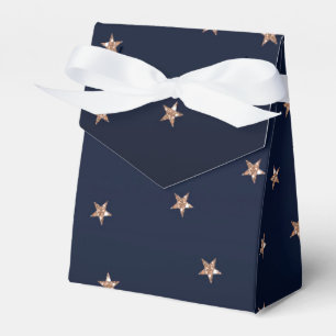Ballotins Bleu foncé et rose gold pailleté étoiles étoilé