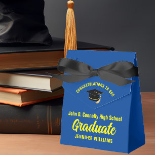 Ballotins Bleu Jaune Graduate Custom 2025 Graduation Party