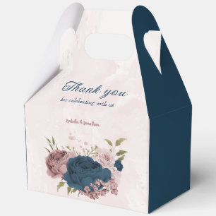 Ballotins bleu marine rose mariage