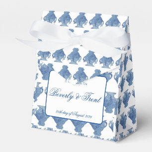 Ballotins Bleu sauvage et blanc Ginger jarres Jar