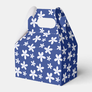 Ballotins Bleu simple Blanc Floral Daisy Motif mignonne
