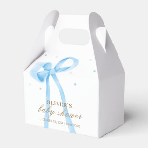 Ballotins Bleu simple Polka Baby shower de point