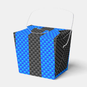Ballotins Bleu Vibrant fibre de carbone style bandes de cour