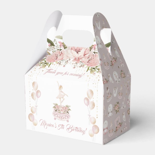 Ballotins Blonde ballerine blush rose ballet fête d'annivers (Verso)