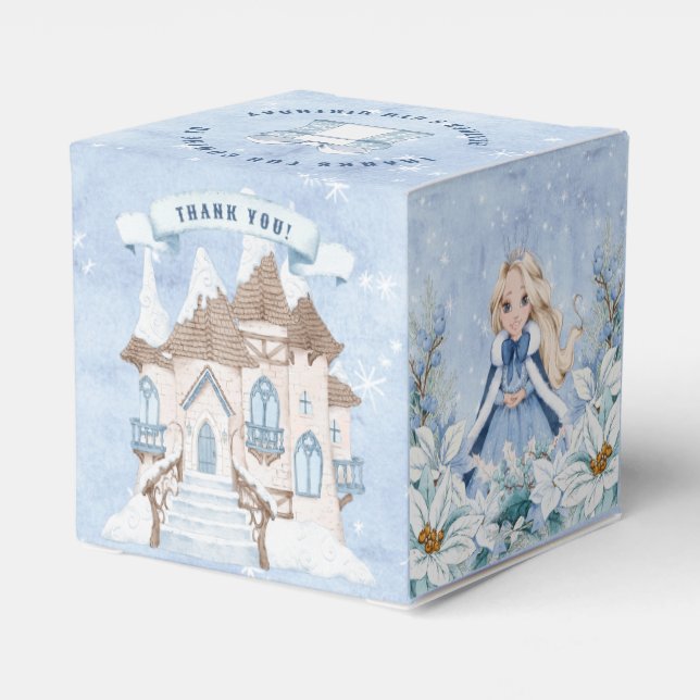 Ballotins Blonde hiver neige Princesse Anniversaire (Arrière)