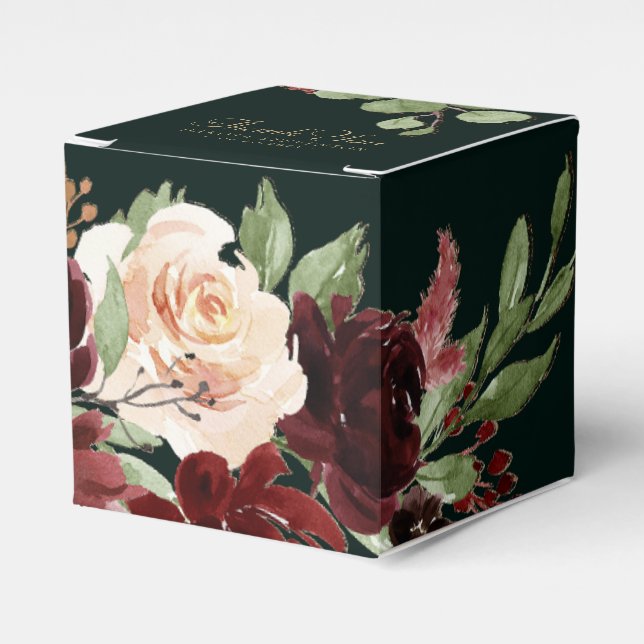 Ballotins Bloom rustique | Terracotta et Marsala Coutume rou (Verso)